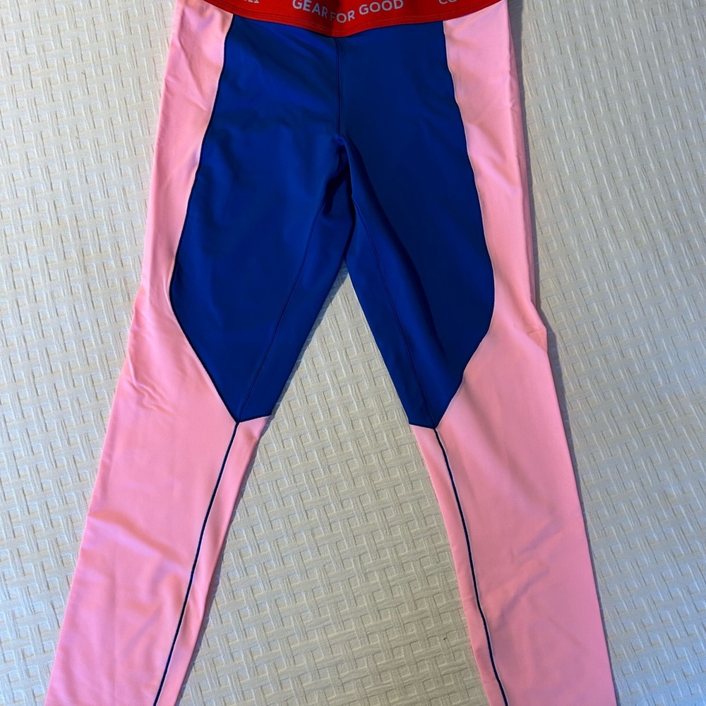 cotopaxi Pink and Navy Blue Women's Performance Leggings